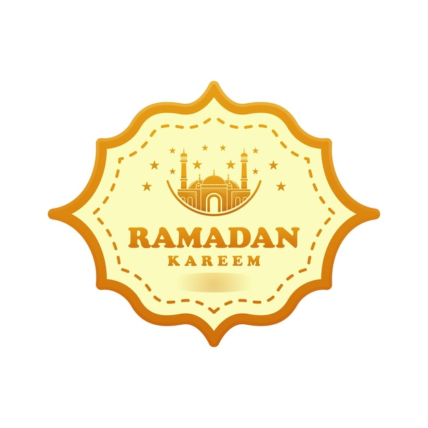 Logo ramadan kareem degradado estilo colorido