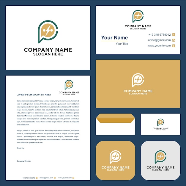 logo redes sociales leter p premium