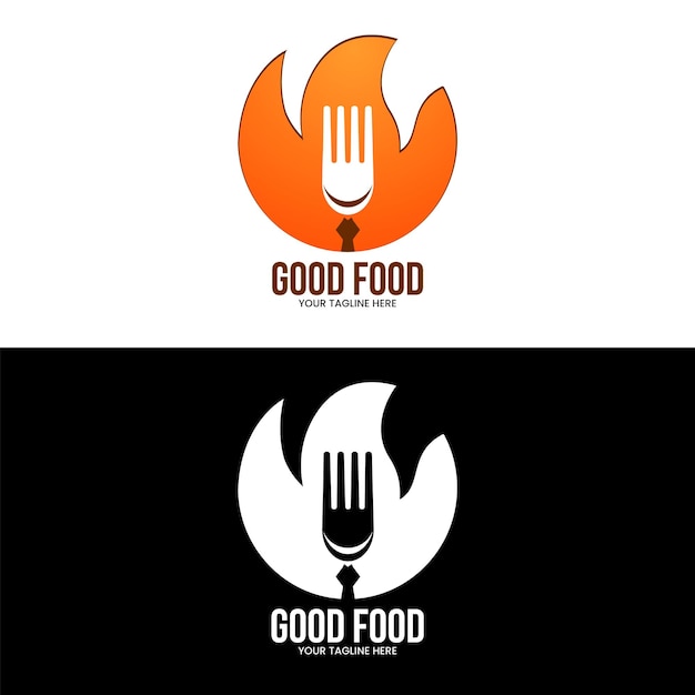 Logo para un restaurante llamado buena comida