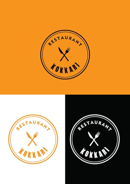 Vector logo para un restaurante llamado kokodi