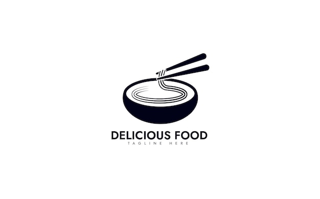 Un logo para un restaurante que dice comida deliciosa.