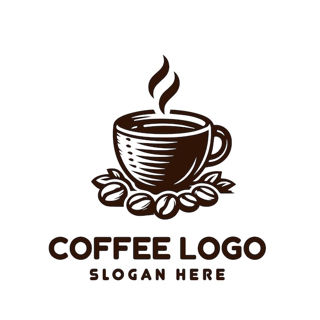 Logo retro de café