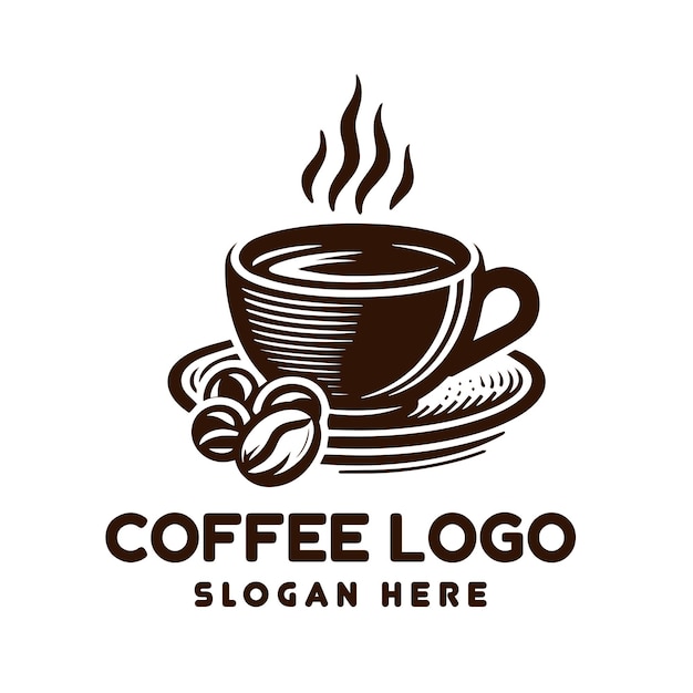 Logo retro de café