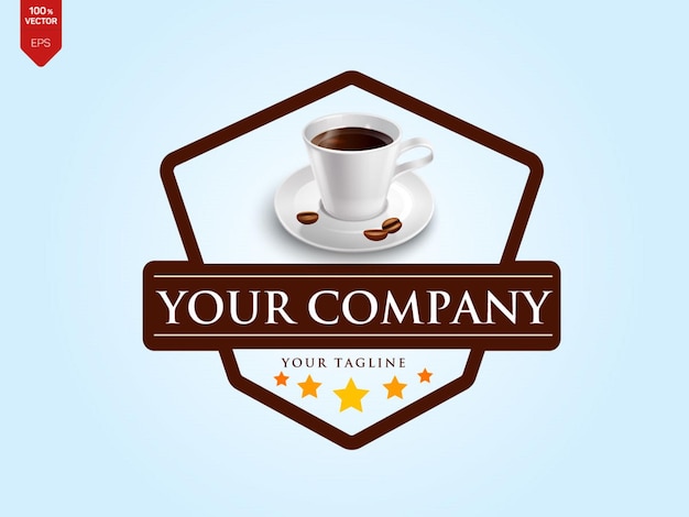 Logo retro de café