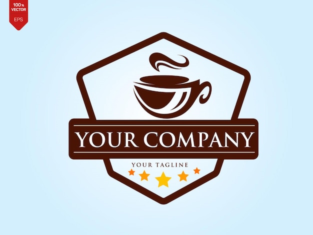 Logo retro de café