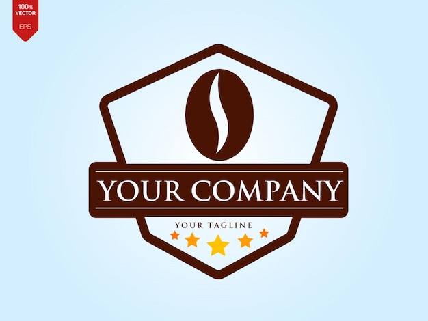 Logo retro de café