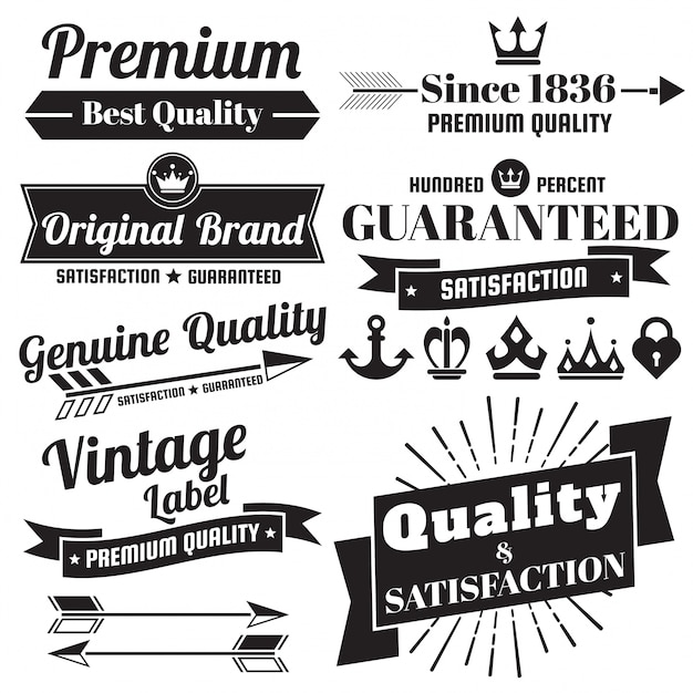 Logo retro vintage para banner