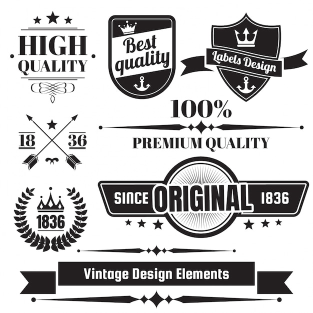 Logo retro vintage para banner