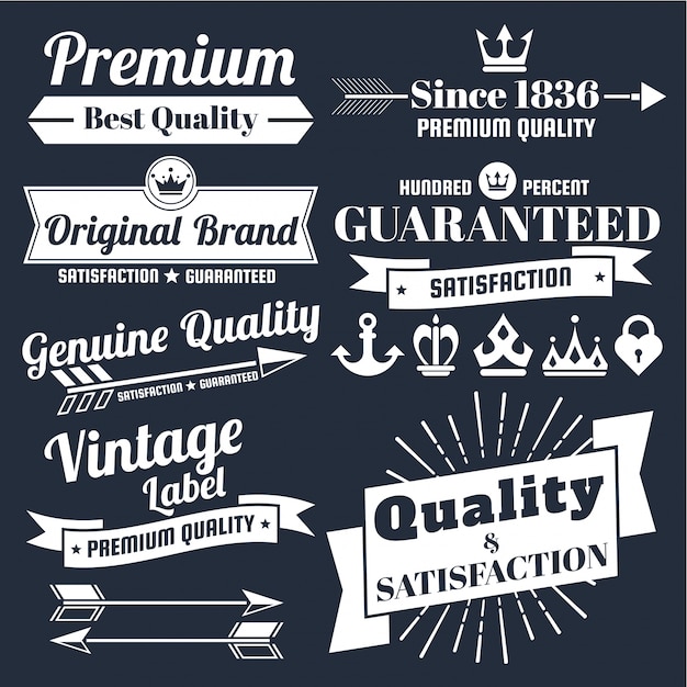 Logo retro vintage para banner