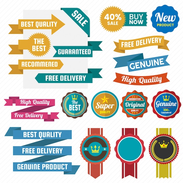 Logo retro vintage para banner