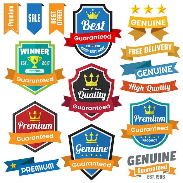 Logo retro vintage para banner