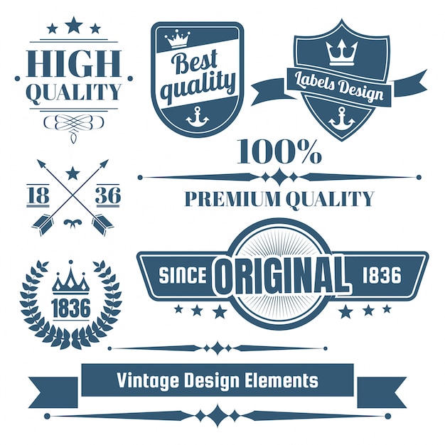 Logo retro vintage para banner