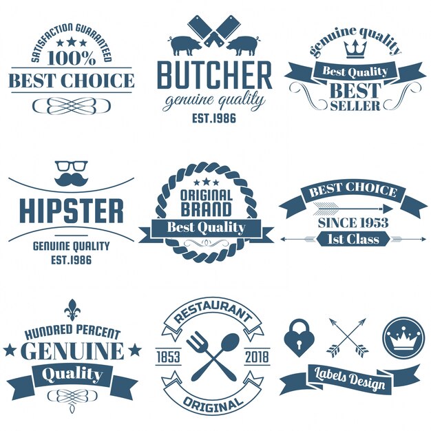 Logo retro vintage para banner