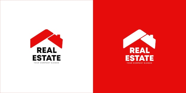 Logo rojo inmobiliario