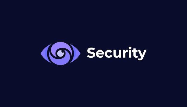 Vector logo de seguridad de los ojos