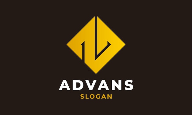 Logo simple cuadrado amarillo