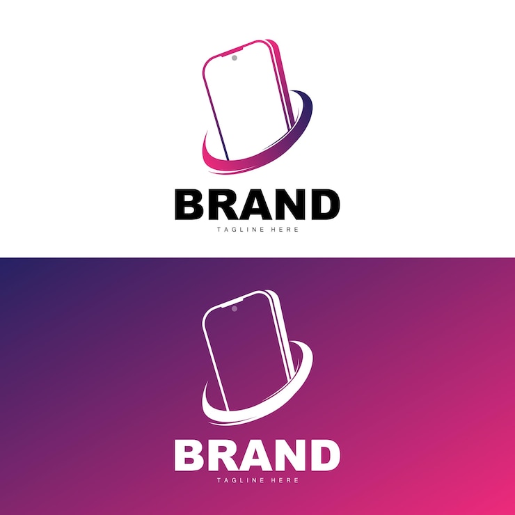 Vector logo smartphone electrónica moderna diseño tienda smartphone vector artículos electrónicos