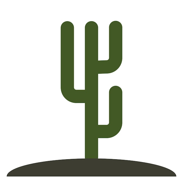 Vector logo suculento cactus icono flor cactus diseño verano oficina naturaleza