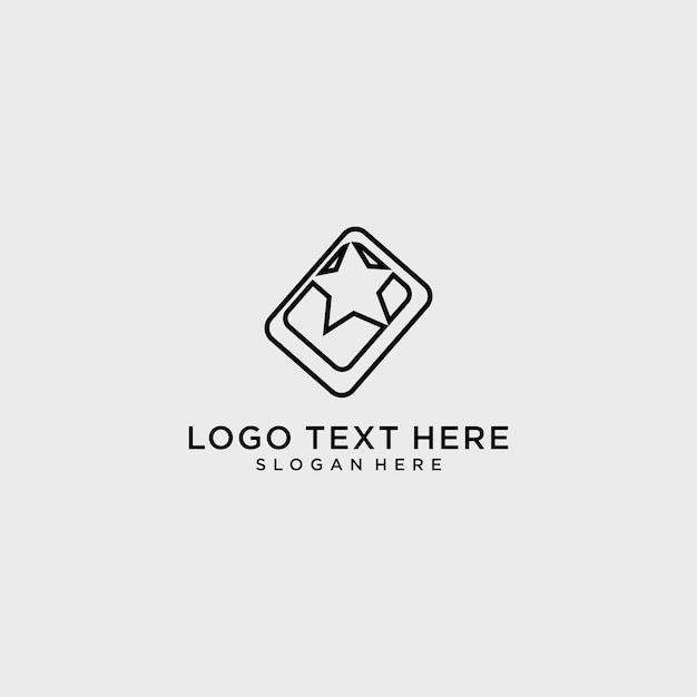 logo texto aquí eslogan aquí diseño arte plantilla