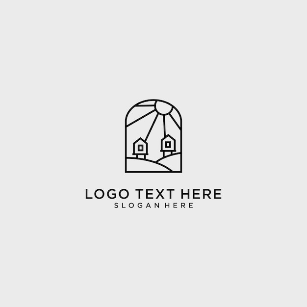 logo texto aquí eslogan aquí diseño arte plantilla