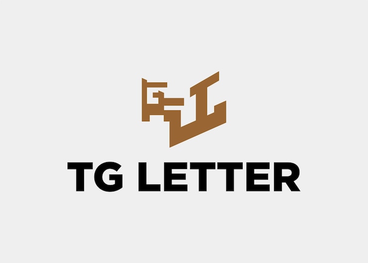 Vector logo tg letra nombre de la empresa