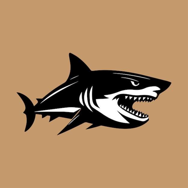 Vector logo de tiburones profesionales para un club o equipo deportivo