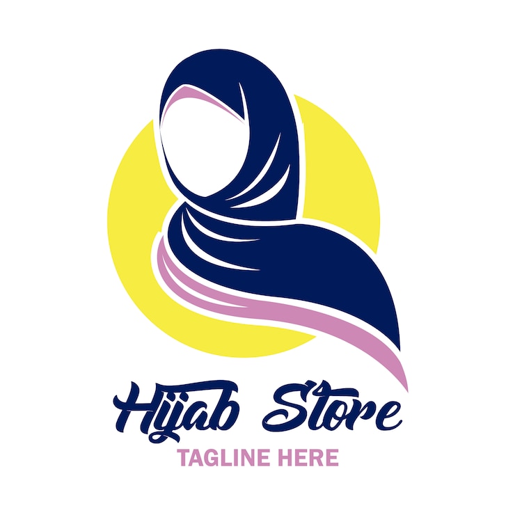 Vector logo de tienda de hijab