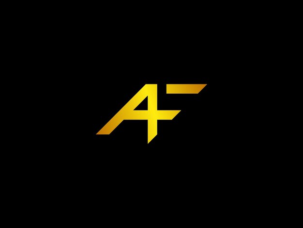 Un logo con el título 'a' sobre un fondo negro '