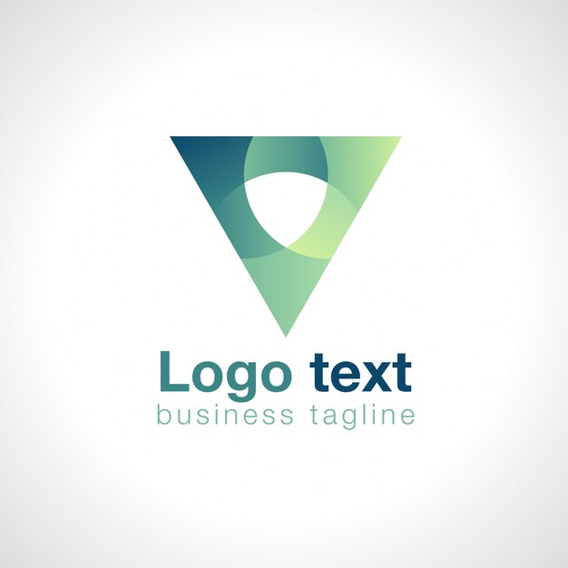 Logo triangule abstracto para los negocios