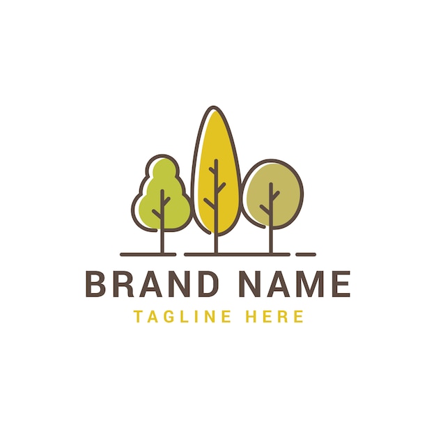 Logo de triple arbol