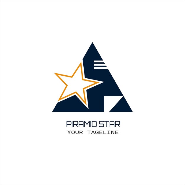 logo vector triángulo estrella pirámide