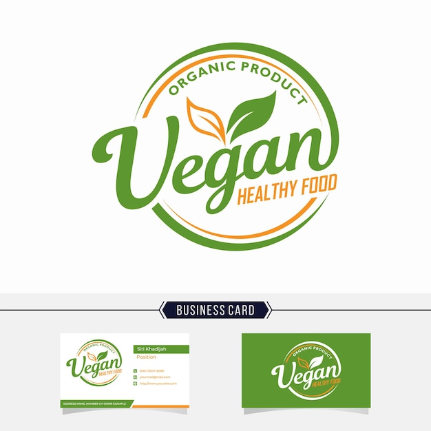 Vector logo vegano