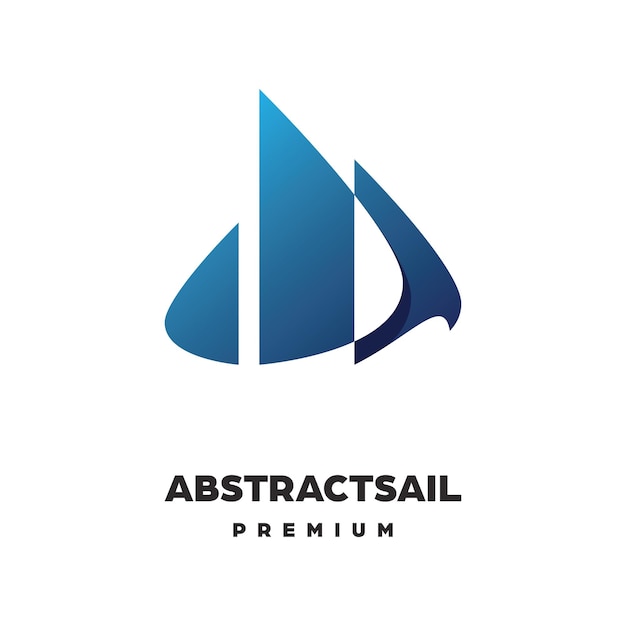 Logo de vela abstracto