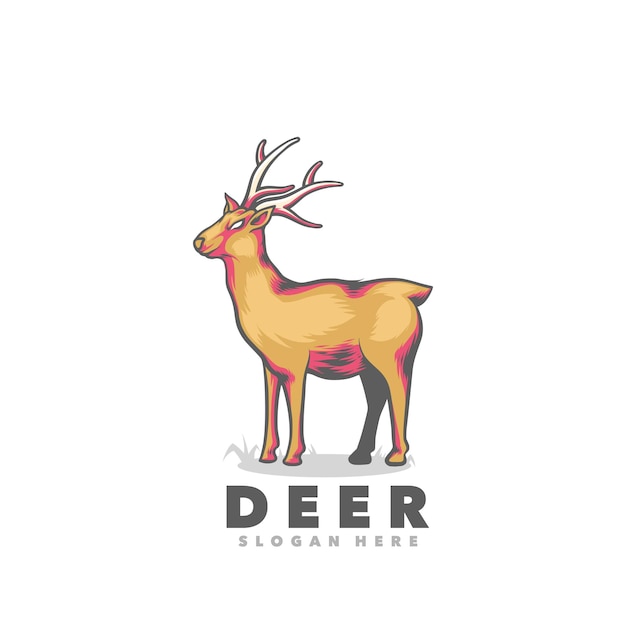 Un logo de venado con la palabra venado en él