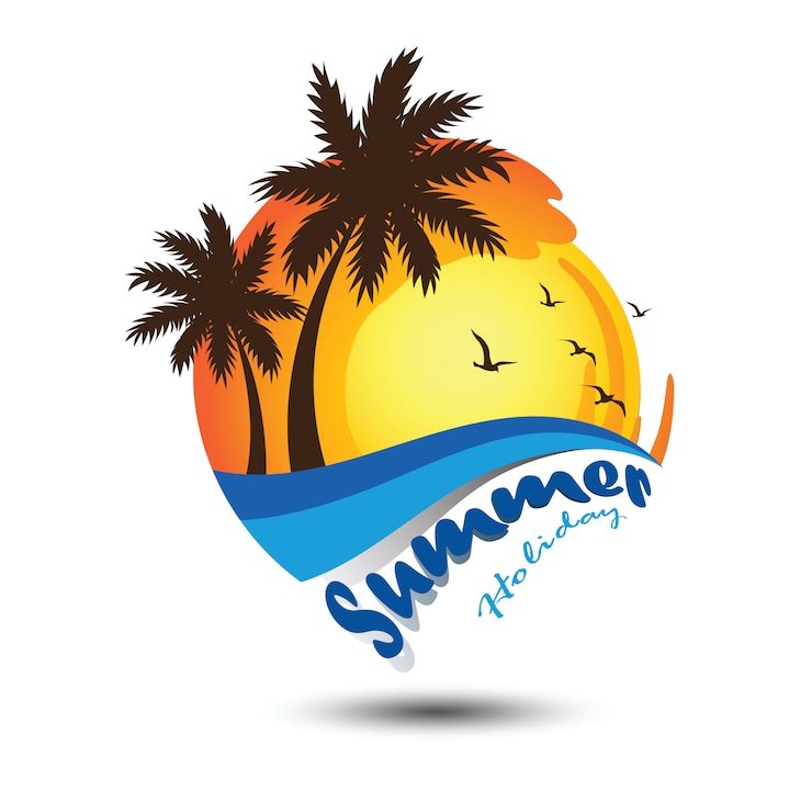 Vector logo de verano