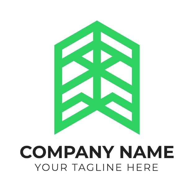 Un logo verde y negro para una empresa llamado logo.