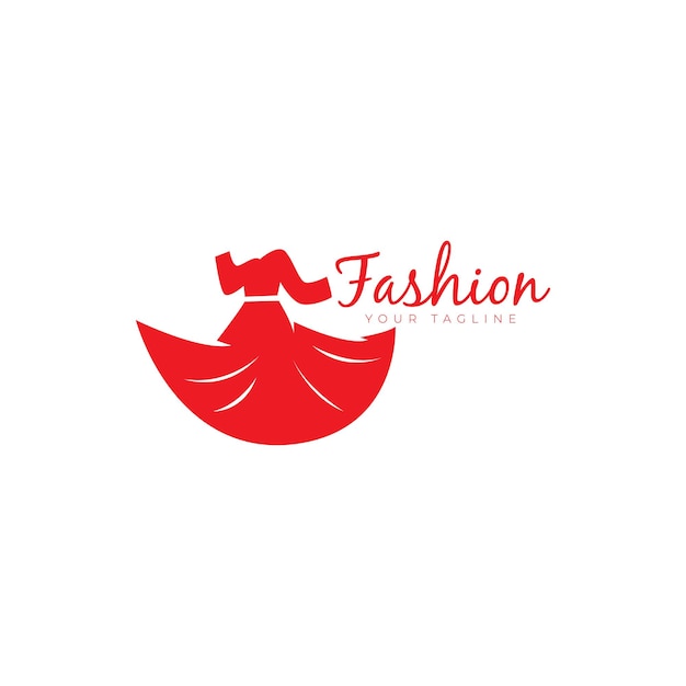 Logo vestido mujer ropa moda belleza boutique diseño para marcas tiendas de  ropa | Vector Premium