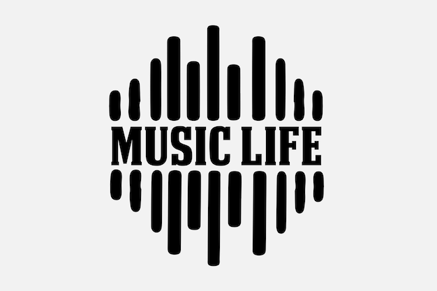 Un logo para la vida musical que dice vida musical.