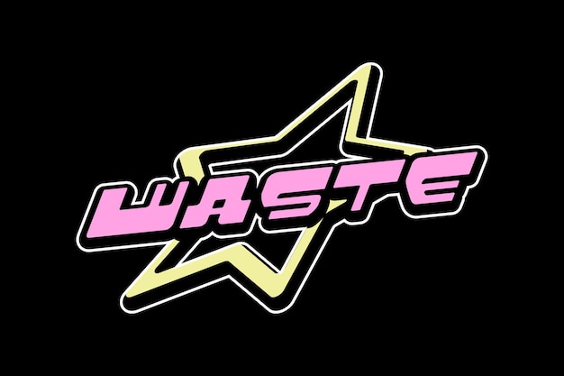 Logo Wasteer sobre un fondo negro