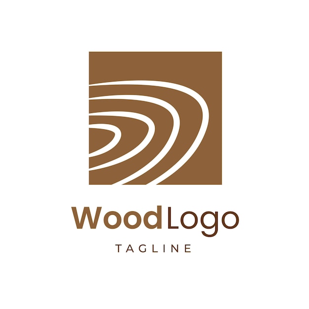 Logo wood texture creative
