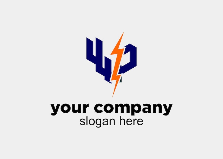 Vector logo wp rayo nombre de la empresa
