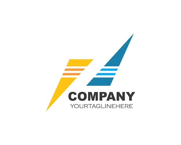 Logoicon abstracto de la ilustración de vector de empresa