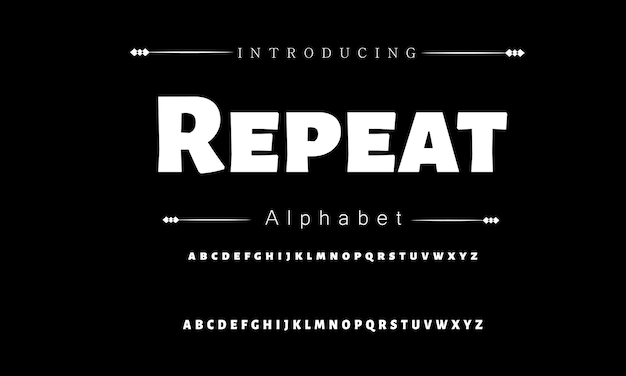 Logos de fuentes de letras del alfabeto moderno Tipografía de lujo fuentes de letras mínimas