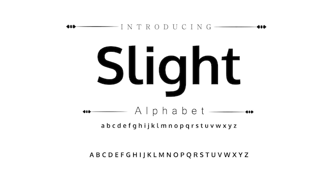 Logos de fuentes de letras del alfabeto moderno Tipografía de lujo fuentes de letras mínimas