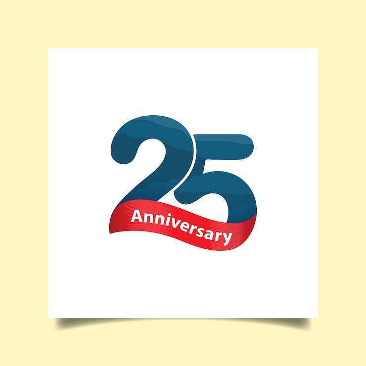 Vector logotipo del 25 aniversario