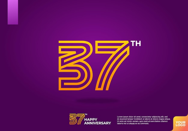 Logotipo del 37o aniversario