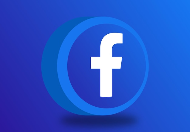 Logotipo 3d de Facebook