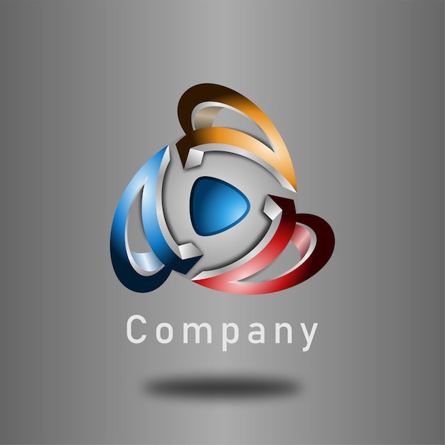 Un logotipo 3D