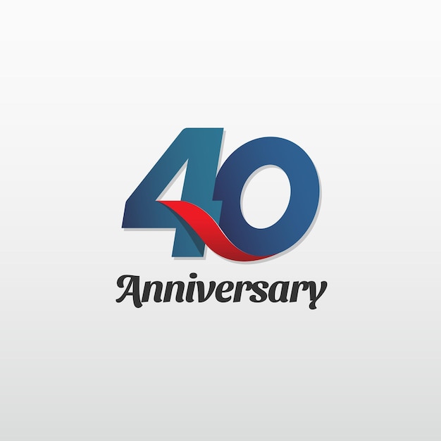 Vector logotipo del 40 aniversario