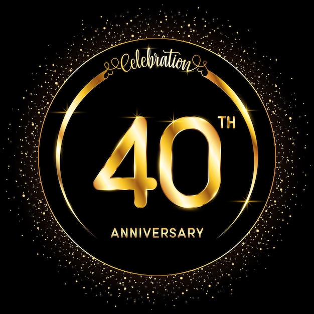 Vector logotipo 40 aniversario